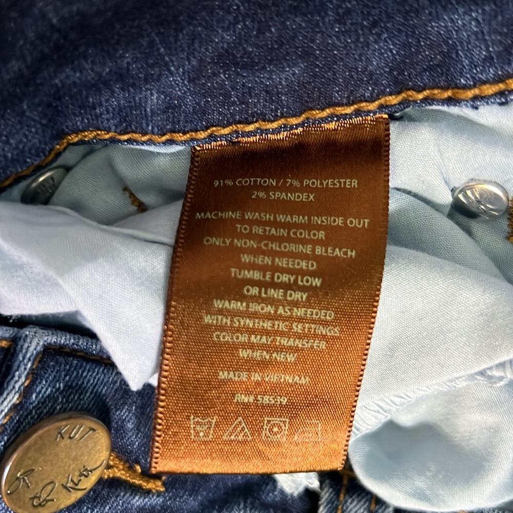 Kut From the Cloth Toothpick Skinny Blue Jean - SZ: 6 - Picture 4 of 7
